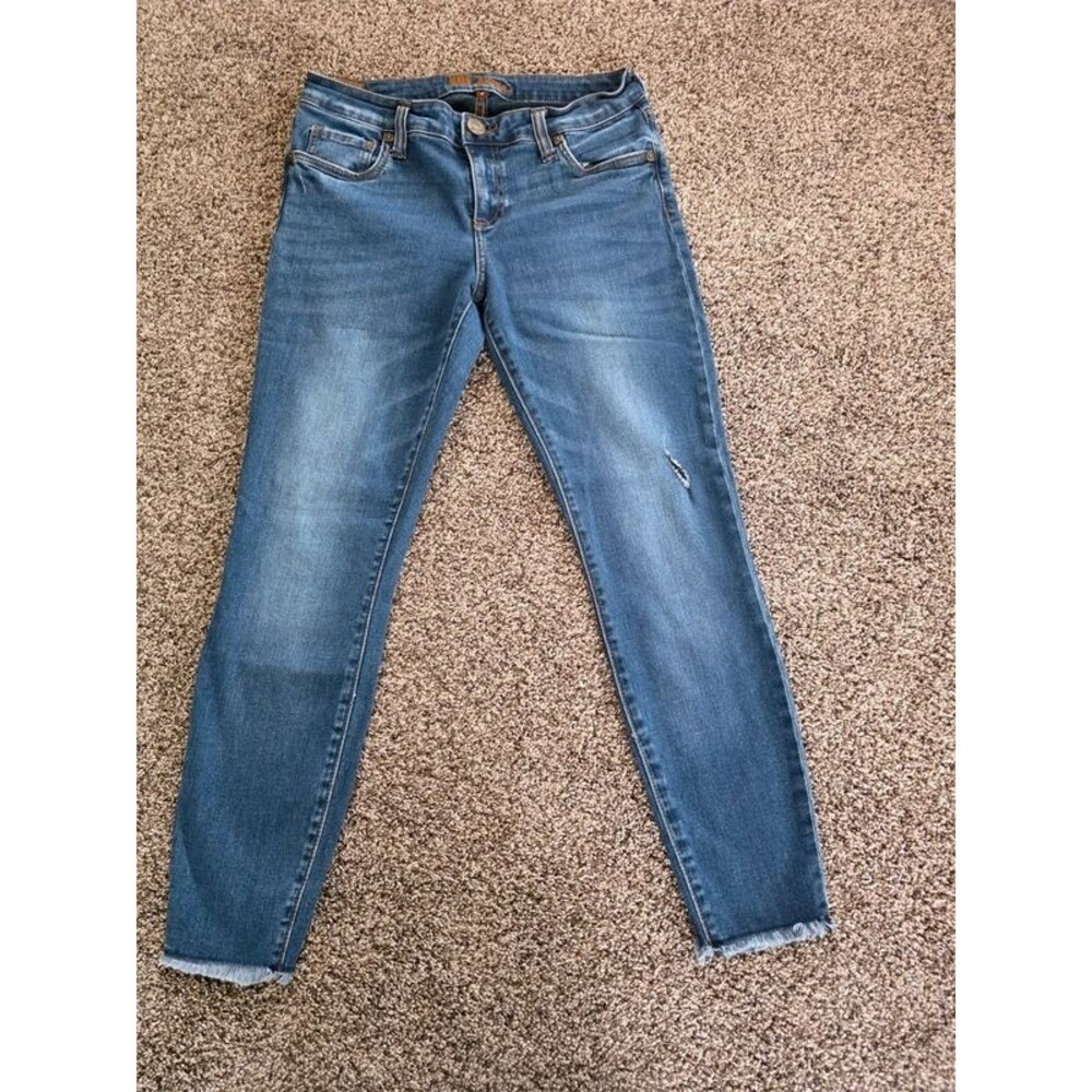 KUT from the Kloth Diana Skinny Jeans Womens Size 8 Blue Denim Stretch KP0344MA1